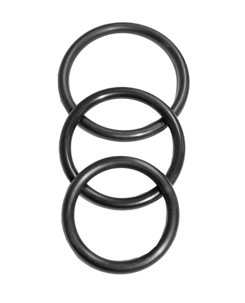 Sex &amp; Mischief Nitrile Cock Ring Pack of 3