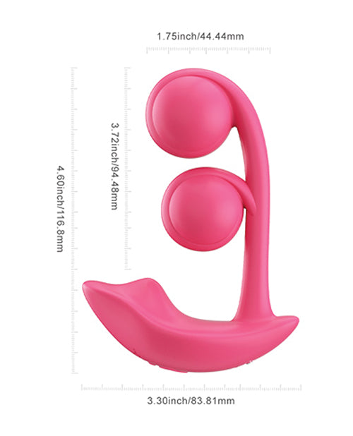 Melody Twin Balls Clit &amp; G-Spot Vibrator - Pink