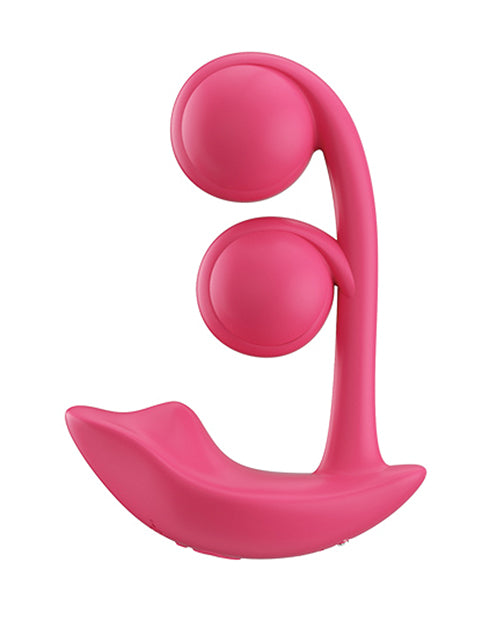 Melody Twin Balls Clit &amp; G-Spot Vibrator - Pink