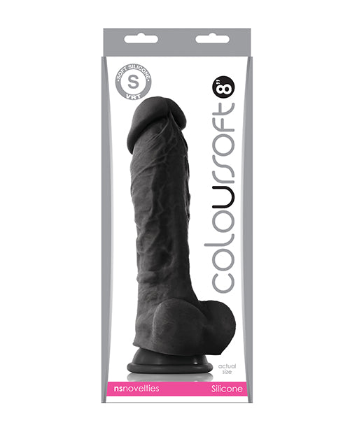 ColourSoft 8&quot; Soft Dildo - Black