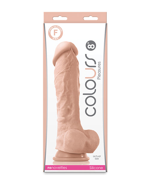 Colours Pleasures 8&quot; Dildo - White