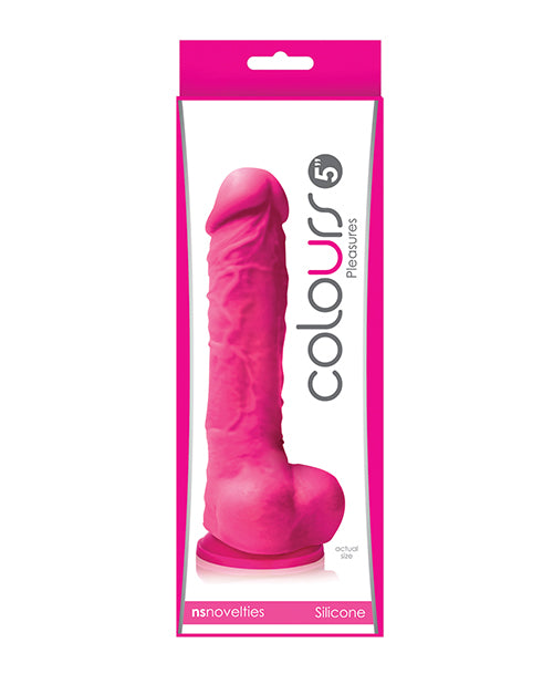 Colours Pleasures 5&quot; Dildo w/Suction Cup - Pink