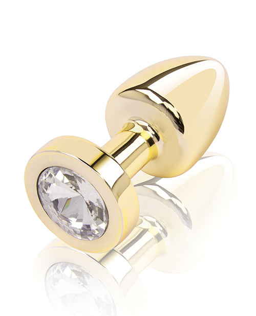 Gemsations 2&quot; Beginners Bling Bling Metal Butt Plug - Gold