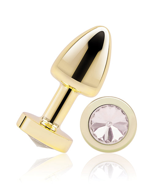 Gemsations 2&quot; Beginners Bling Bling Metal Butt Plug - Gold