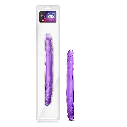 Blush B Yours 14 in. Double Dildo Purple