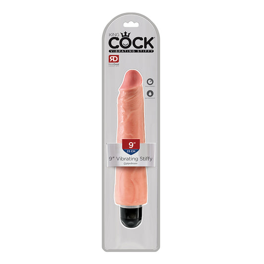 Pipedream King Cock 9 in. Vibrating Stiffy Realistic Dildo Beige