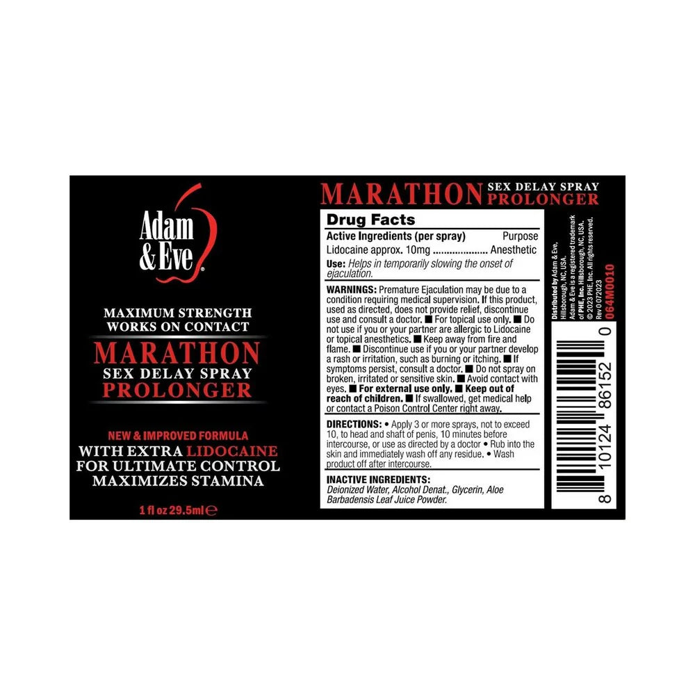 Adam & Eve Extra Strength Marathon Delay Spray 1 oz.