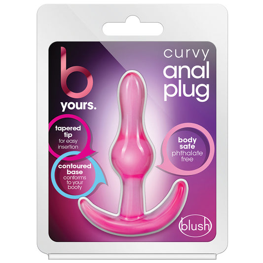 Blush B Yours Curvy Anal Plug - Pink