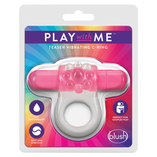 Blush Play With Me Teaser Vibrating C Ring - Pink