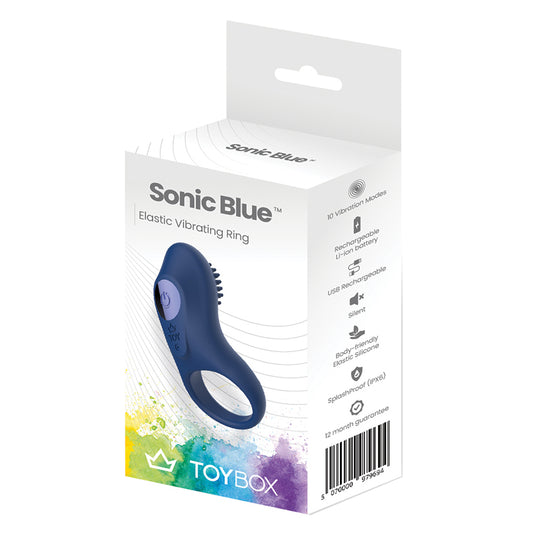 ToyBox Sonic Blue Vibrating Cock Ring