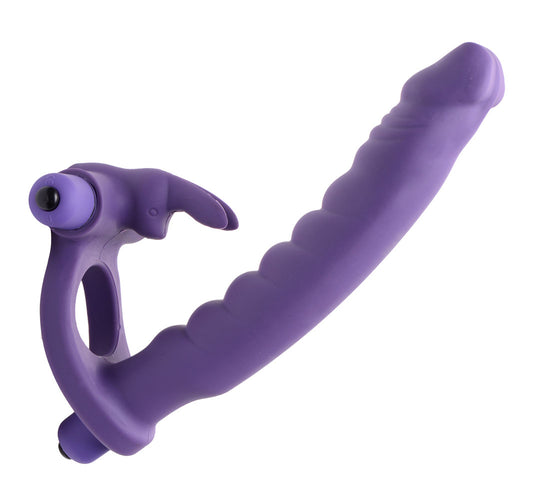 XR Brands Double Delight Dual Insertion Vibrating Rabbit Cock Ring