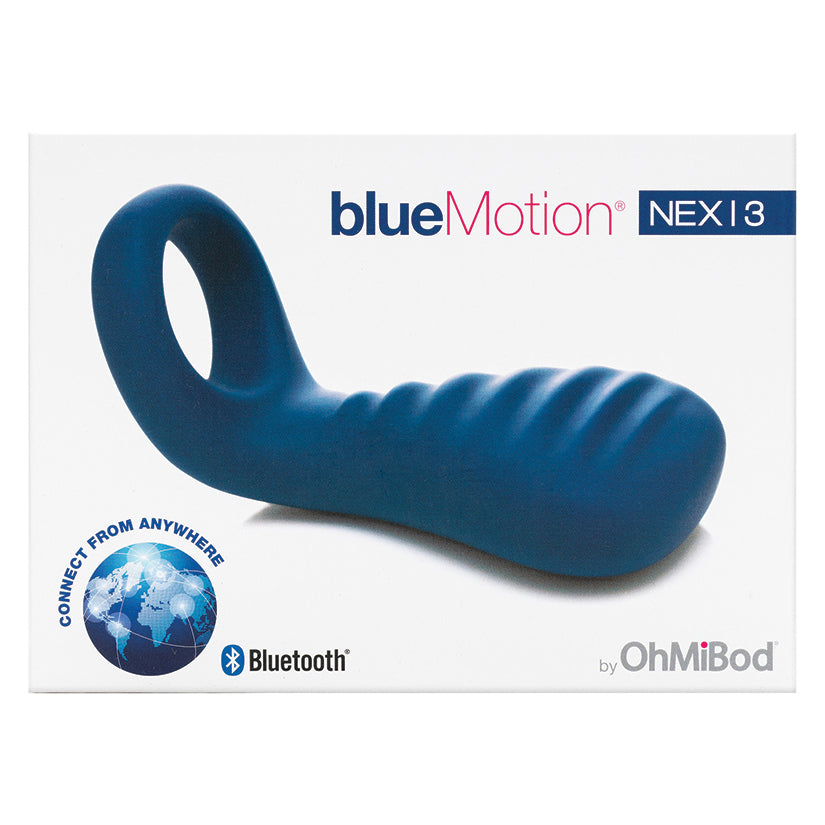 OhMiBod Blue Motion Nex 3 Bluetooth Couples Ring - Cobalt Blue