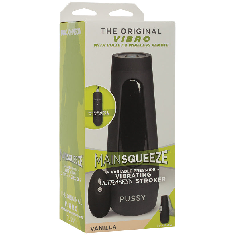 Main Squeeze Original Vibro Pussy - Flesh