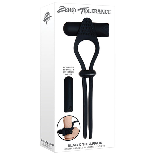 Zero Tolerance Black Tie Affair Cock Ring - Black