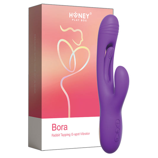 Bora G-Spot Tapping Rabbit Vibrator - Purple