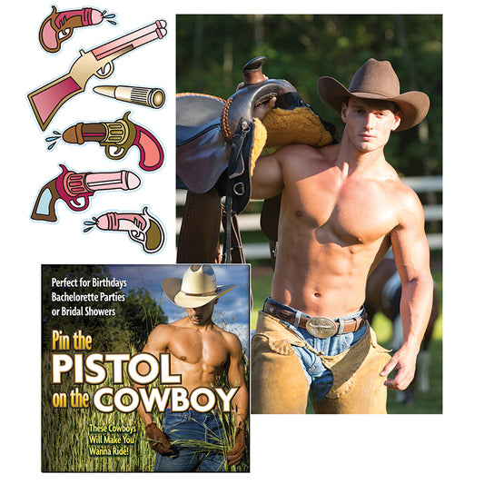 Little Genie Productions Pin The Pistol On The Cowboy Game BG.052