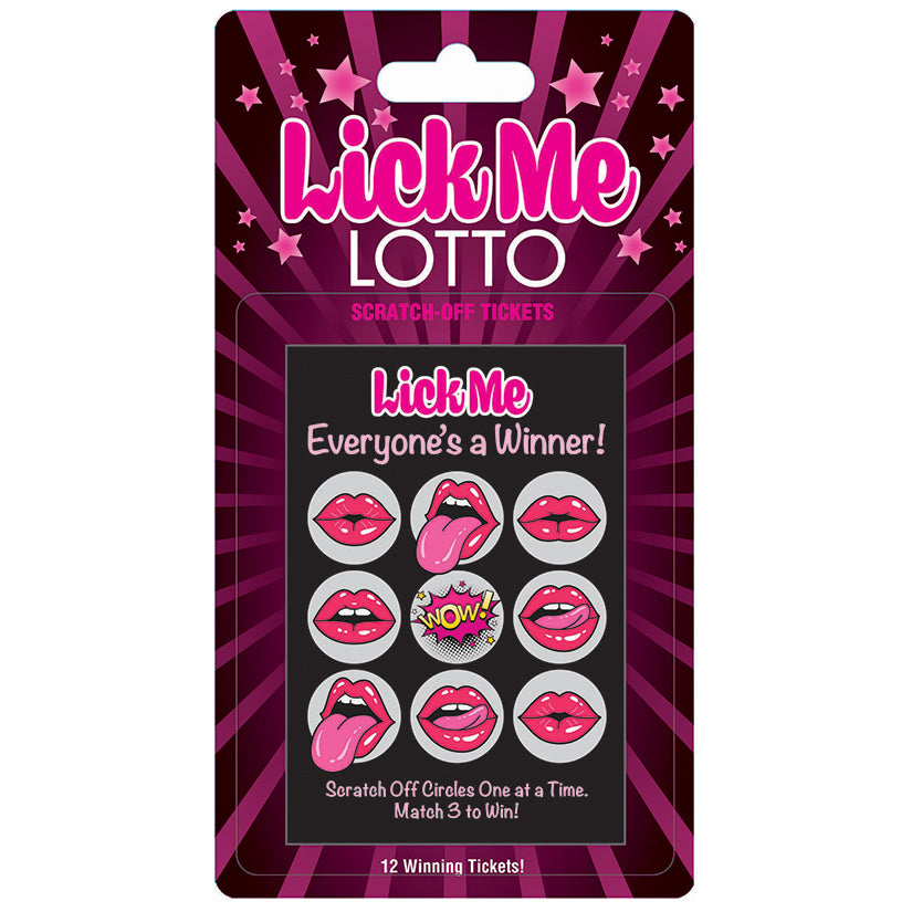 LITTLE GENIE PRODUCTIONS Lick Me Lotto Scratch Off Tickets 12 Pack - BG.069