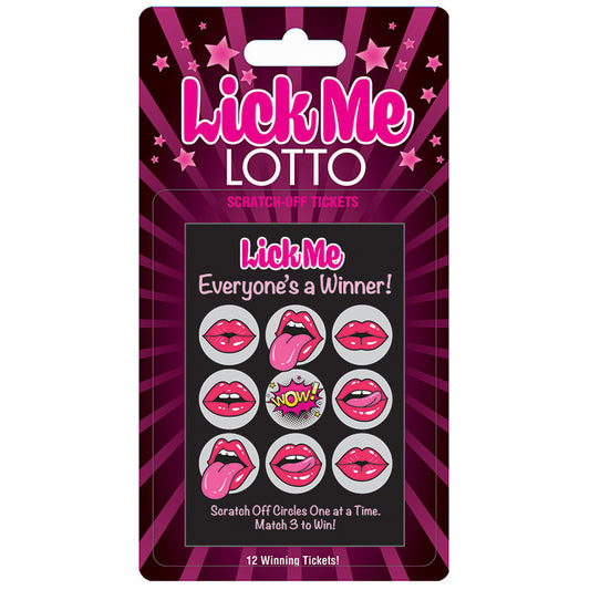 LITTLE GENIE PRODUCTIONS Lick Me Lotto Scratch Off Tickets 12 Pack - BG.069