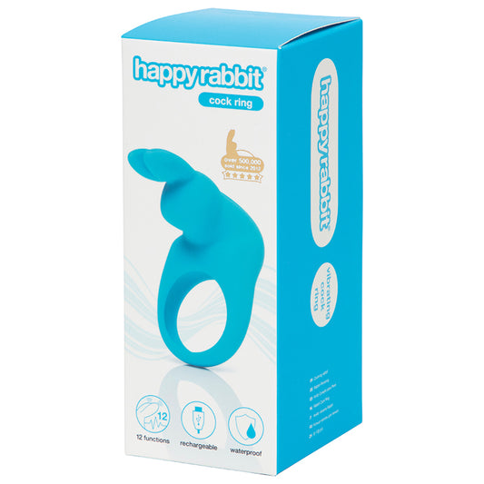 Happy Rabbit Rechargeable Cock Ring - Blue