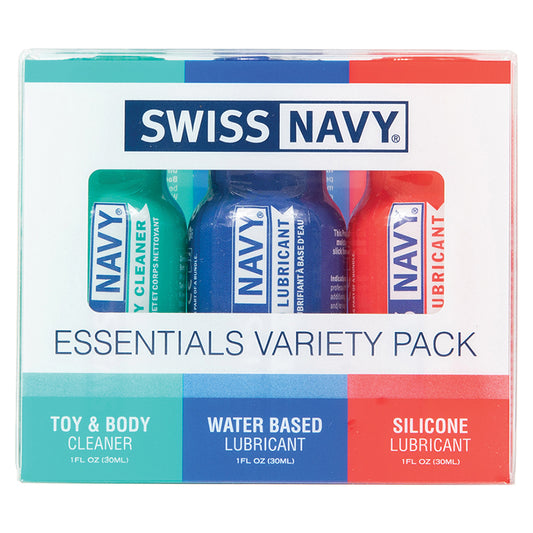 Swiss Navy Essentials Variety Pack of 3 - 1 oz