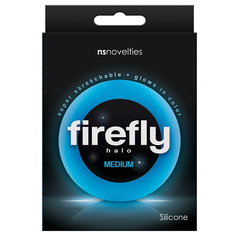 Firefly Halo Medium Cockring - Blue