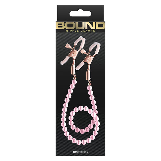 Bound DC1 Nipple Clamps - Pink