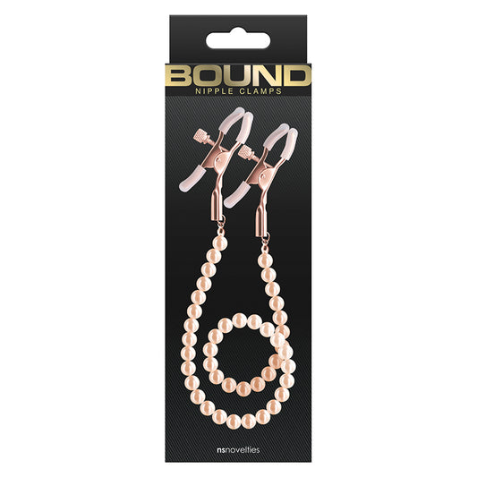 Bound DC1 Nipple Clamps - Rose Gold