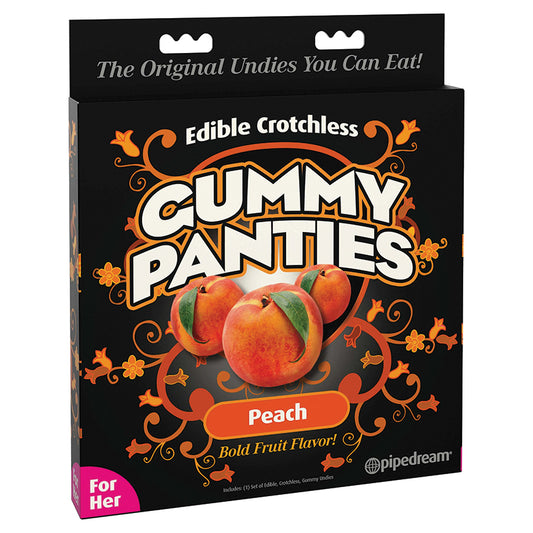 Edible Crotchless Gummy Panties for Her-Peach