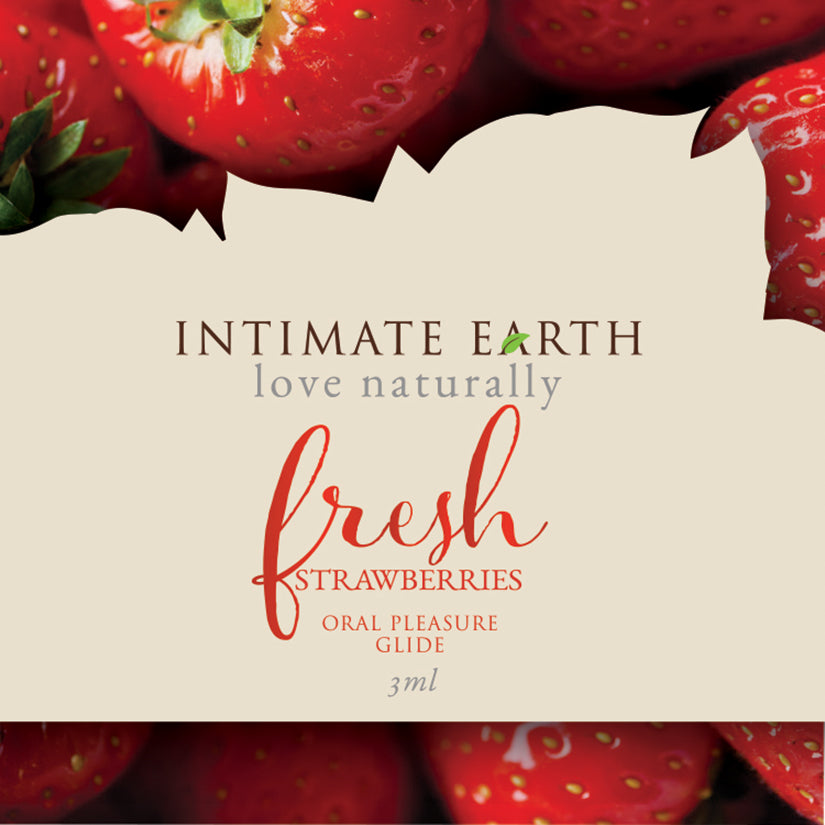 Intimate Earth Lubricant Foil - 3 ml Fresh Strawberries