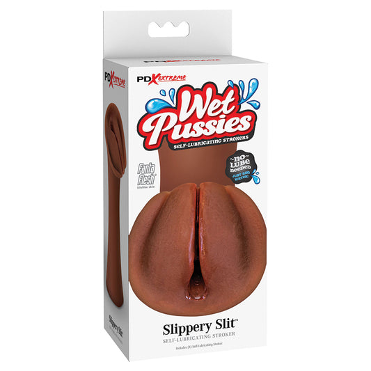 PDX Extreme Wet Pussies Slippery Slit - Brown