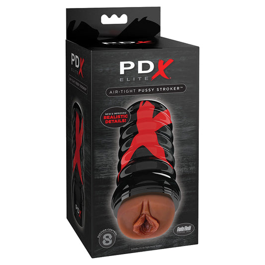 PDX Elite Air Tight Pussy Stroker - Brown