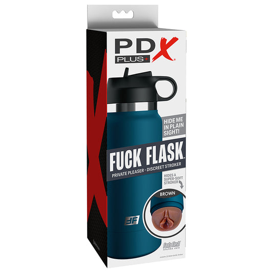 PDX Plus Fuck Flask Private Pleaser Stroker - Brown/Blue