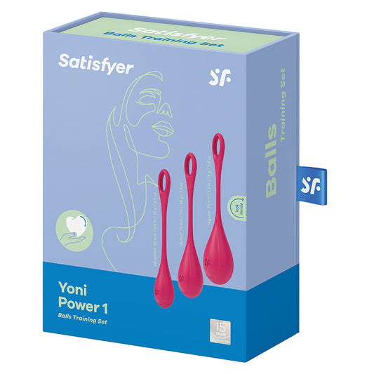 Satisfyer Yoni Power 1 Balls Training Set - Red