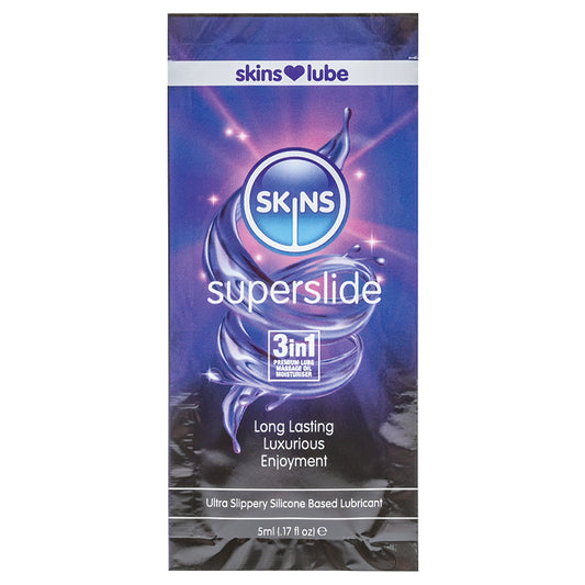 Skins Super Slide Silicone Based Lubricant - 5 ml Foil