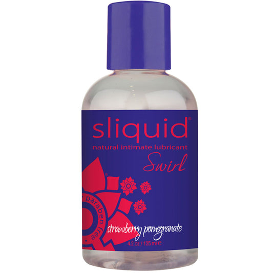 Sliquid Naturals Swirl Lubricant - 4.2 oz Strawberry Pomegranate