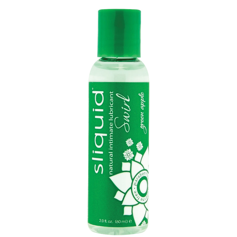 Sliquid Naturals Swirl Lubricant - 2 oz Green Apple