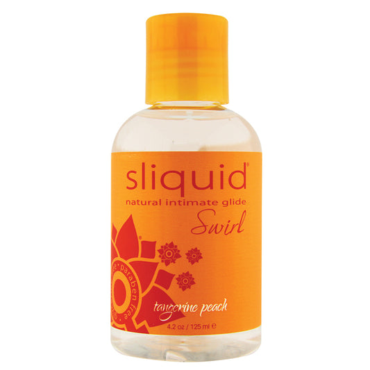 Sliquid Naturals Swirl Lubricant - 4.2 oz Tangerine Peach