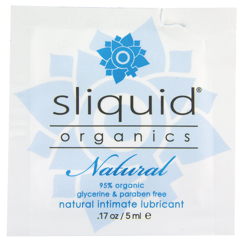 Sliquid Organics Natural Intimate Lubricant - .17 oz Pillow