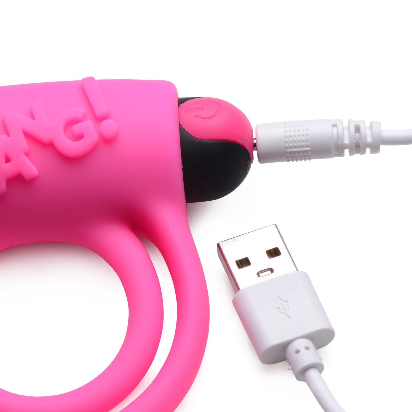 XR Brands Bang Silicone Cock Ring and Bullet with Remote Control - Pink