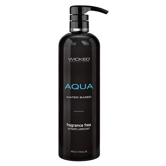 Wicked Sensual Care Aqua Waterbased Lubricant - 16 oz Fragrance Free