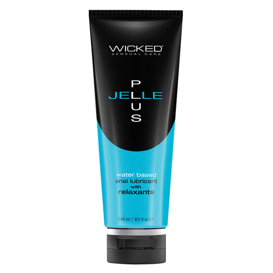 Wicked Sensual Care Jelle Plus Water Based Anal Lubricant with Relaxants - 8 oz