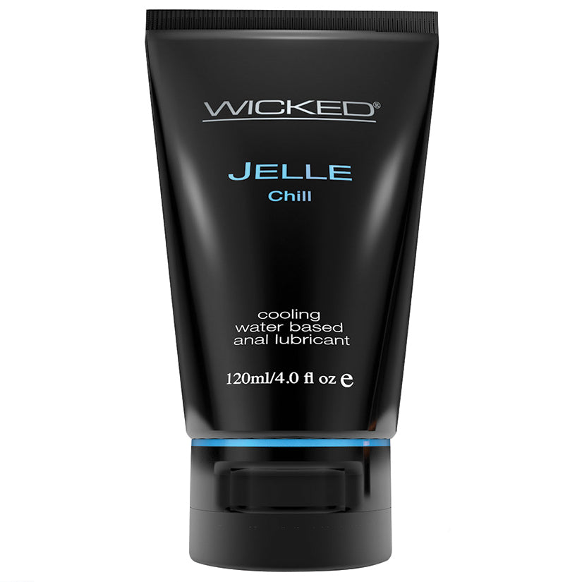 Wicked Sensual Care Jelle Chill Water Based Anal Gel Lubricant - 4 oz