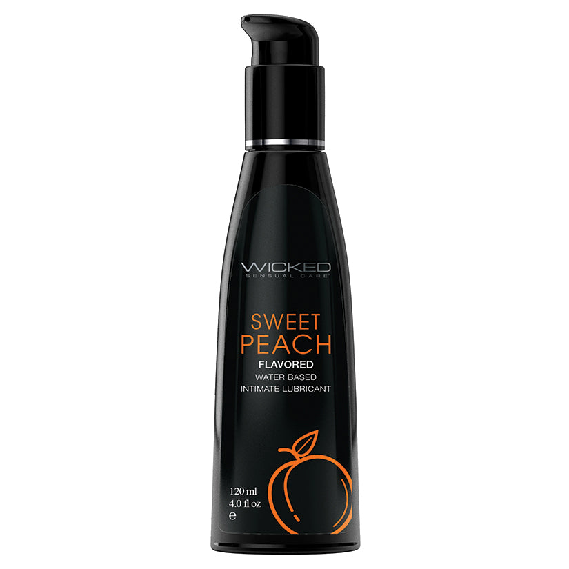 Wicked Sensual Care Water Based Lubricant - 4 oz Sweet Peach