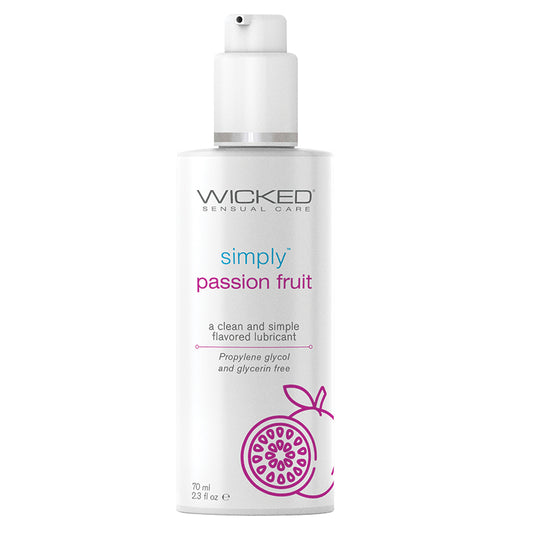 Wicked Sensual Care Simply Water Based Lubricant - 2.3 oz Passion Fruit