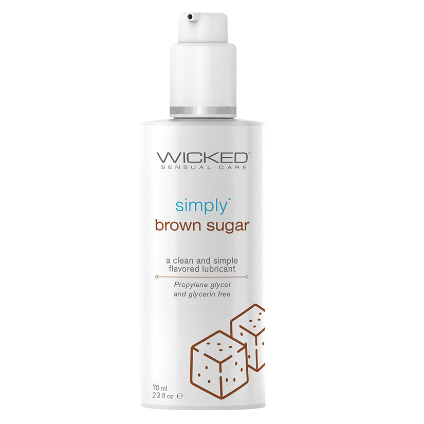 Wicked Sensual Care Simply Water Based Lubricant - 2.3 oz Brown Sugar