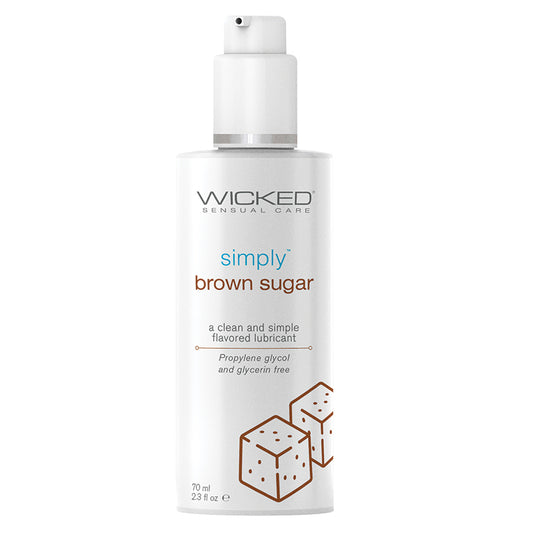 Wicked Sensual Care Simply Water Based Lubricant - 2.3 oz Brown Sugar