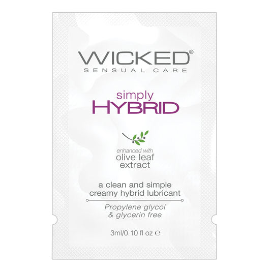 Wicked Sensual Care Simply Hybrid Lubricant - .1 oz