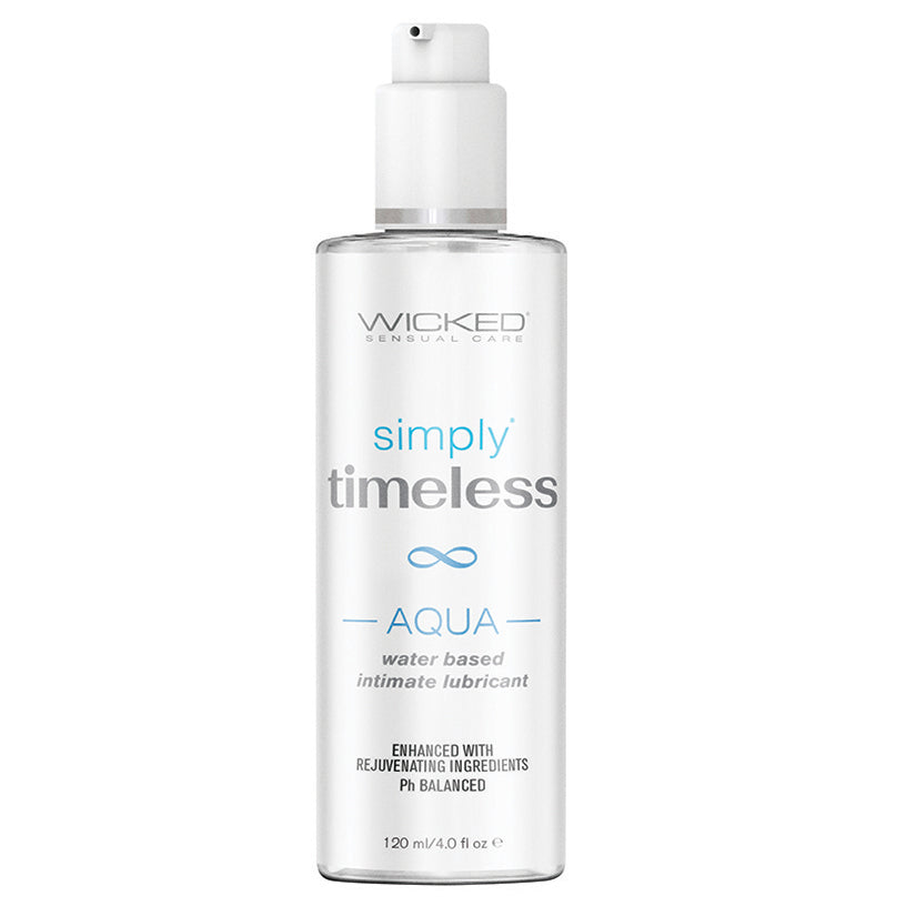 Wicked Sensual Care Simply Timeless Aqua Water Based Lubricant - 4 oz