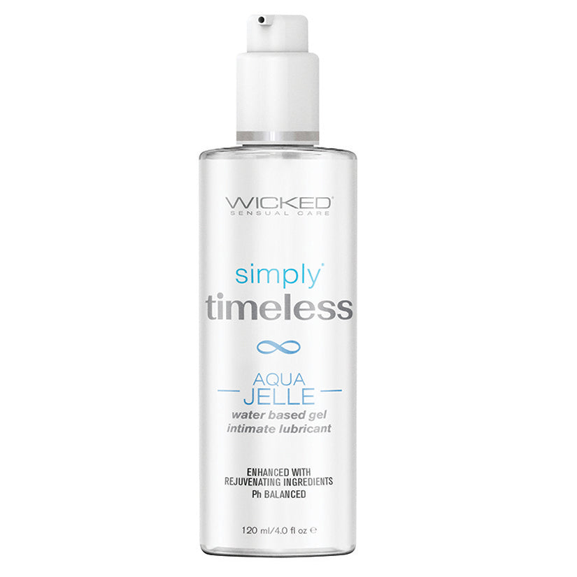 Wicked Sensual Care Simply Timeless Aqua Jelle Water Based Lubricant - 4 oz