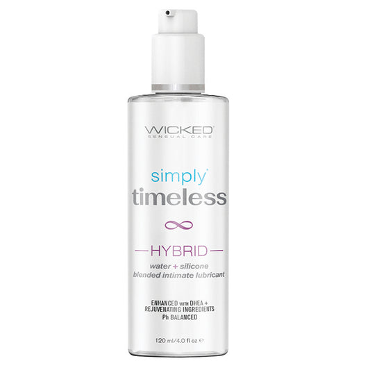 Wicked Sensual Care Simply Timeless Hybrid Water &amp; Silicone Lubricant - 4 oz